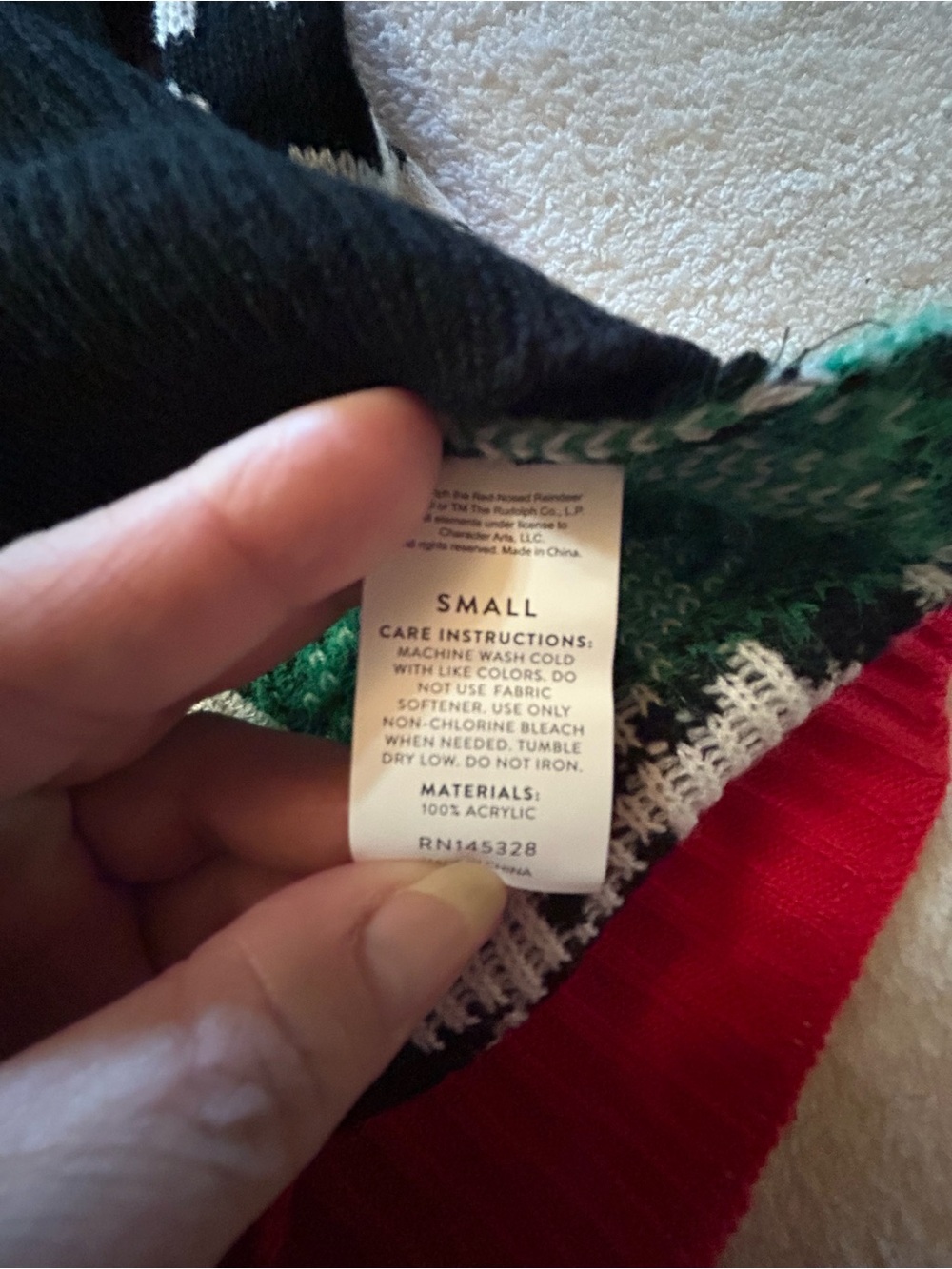 Small Rudolph Turtleneck for Dogs - Picture 6 of 7